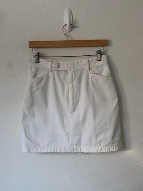 Ralph Lauren Sport | Vintage White 100% Cotton Mini Skirt